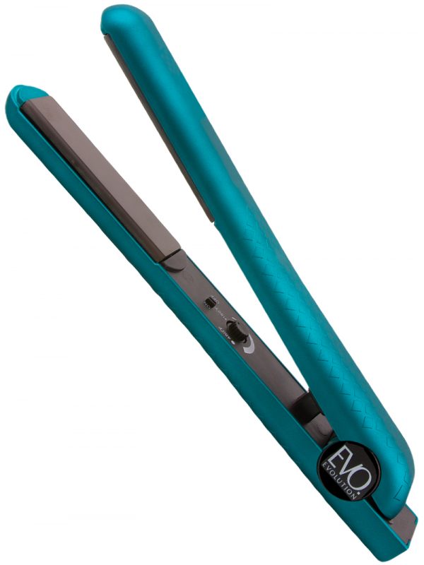 Evalectric 1.25 inch soft touch teal hair straightener