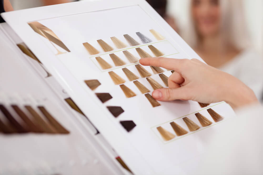 Choosing hair dye color