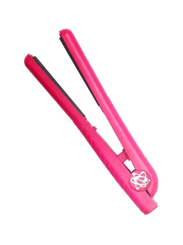 Evalectric mini iron crazy pink hair straightener