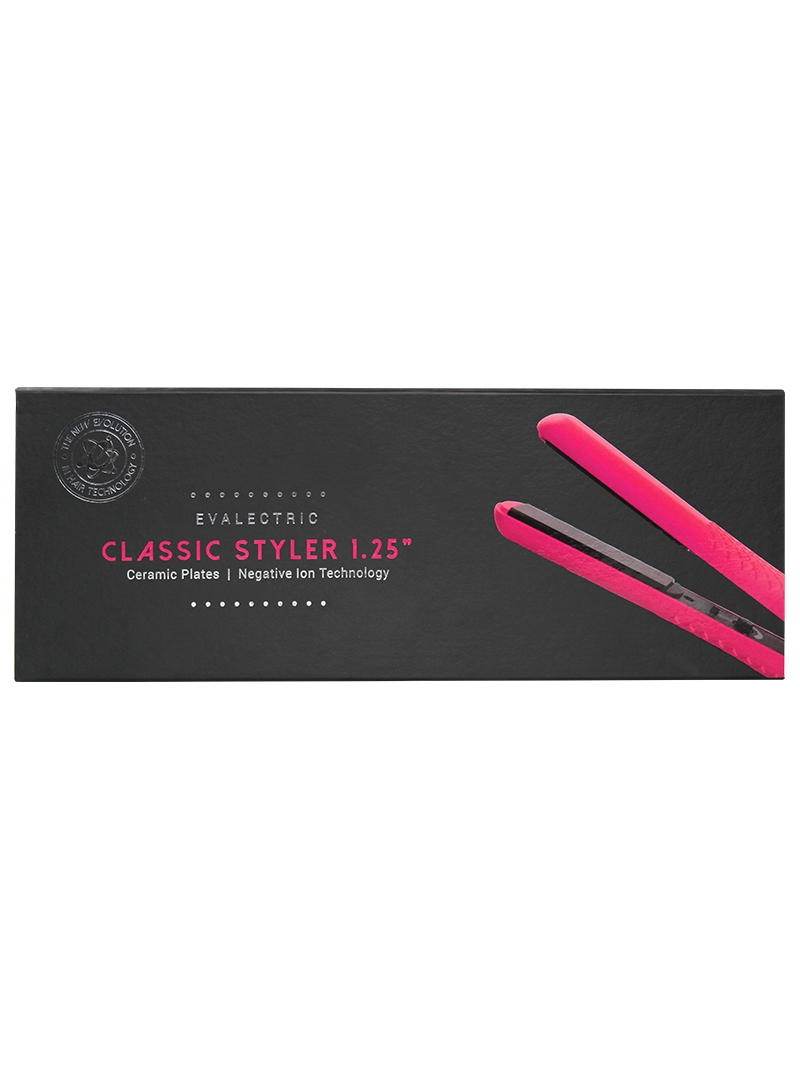 Evalectric Classic Styler Pink Flat Iron Box