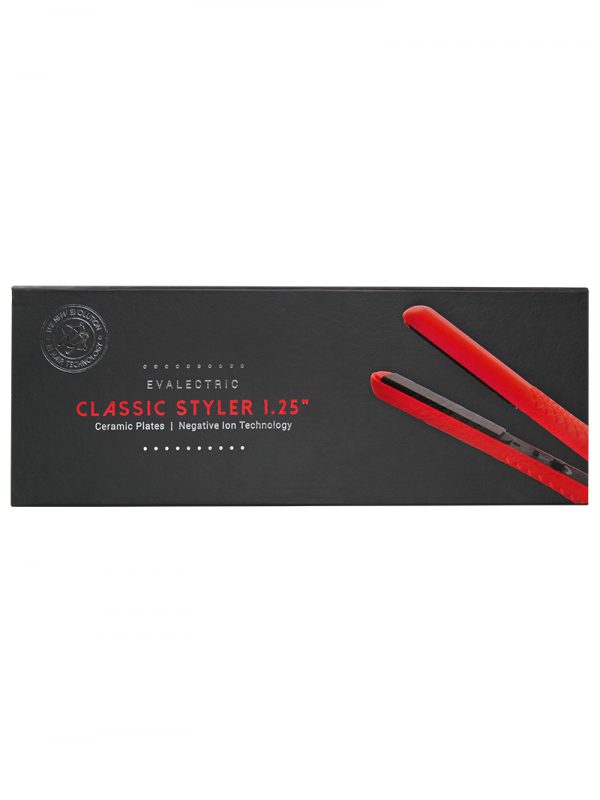 Evalectric Classic Styler Christmas Red Hair Straightener Box