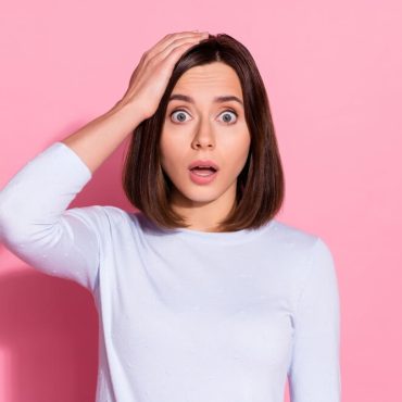 woman shocked