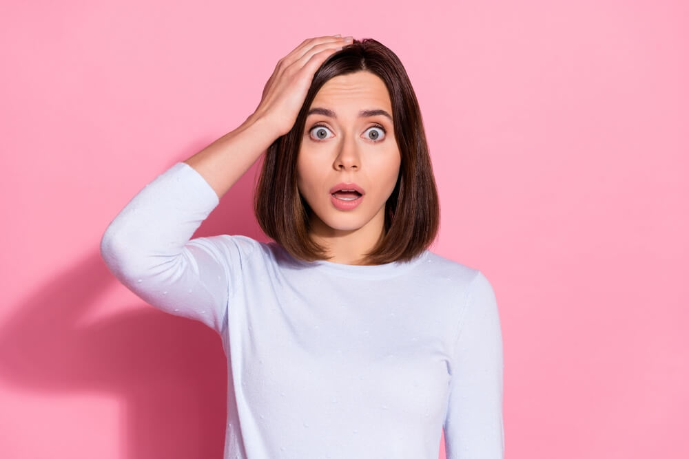 woman shocked