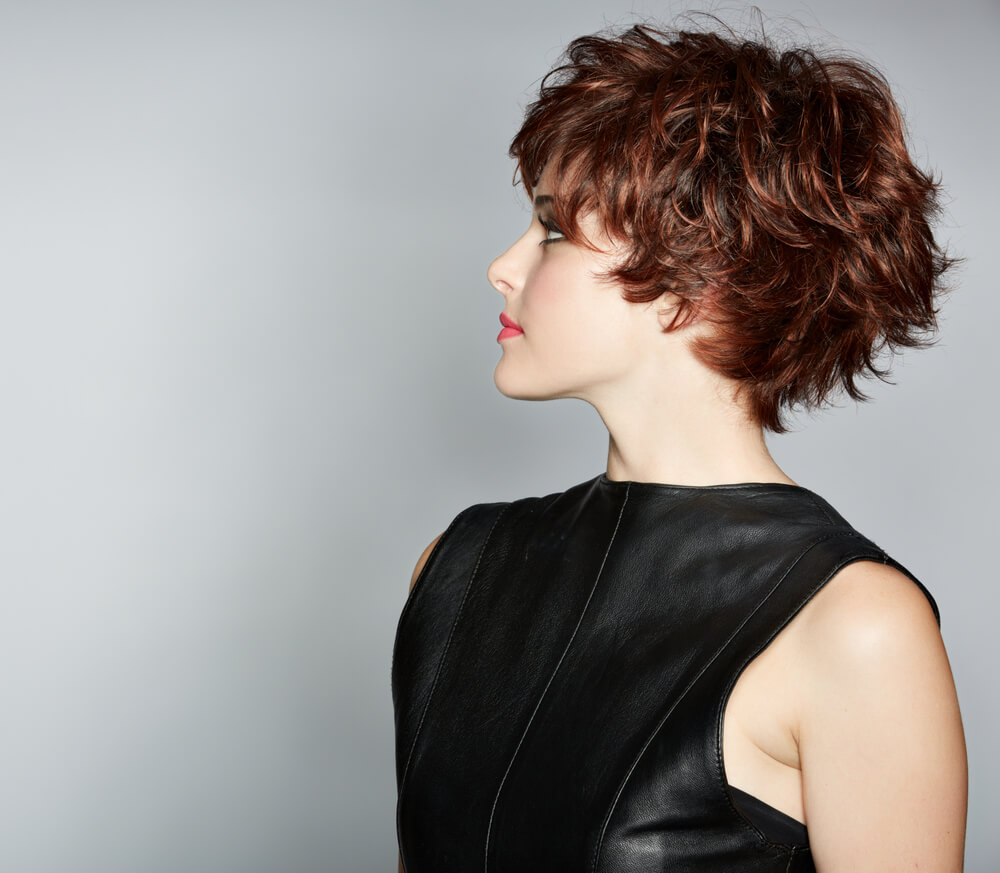 woman pixie haircut