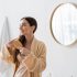 woman haircare routine