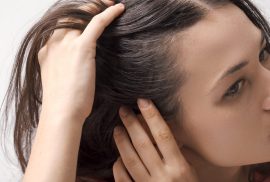 woman scalp care